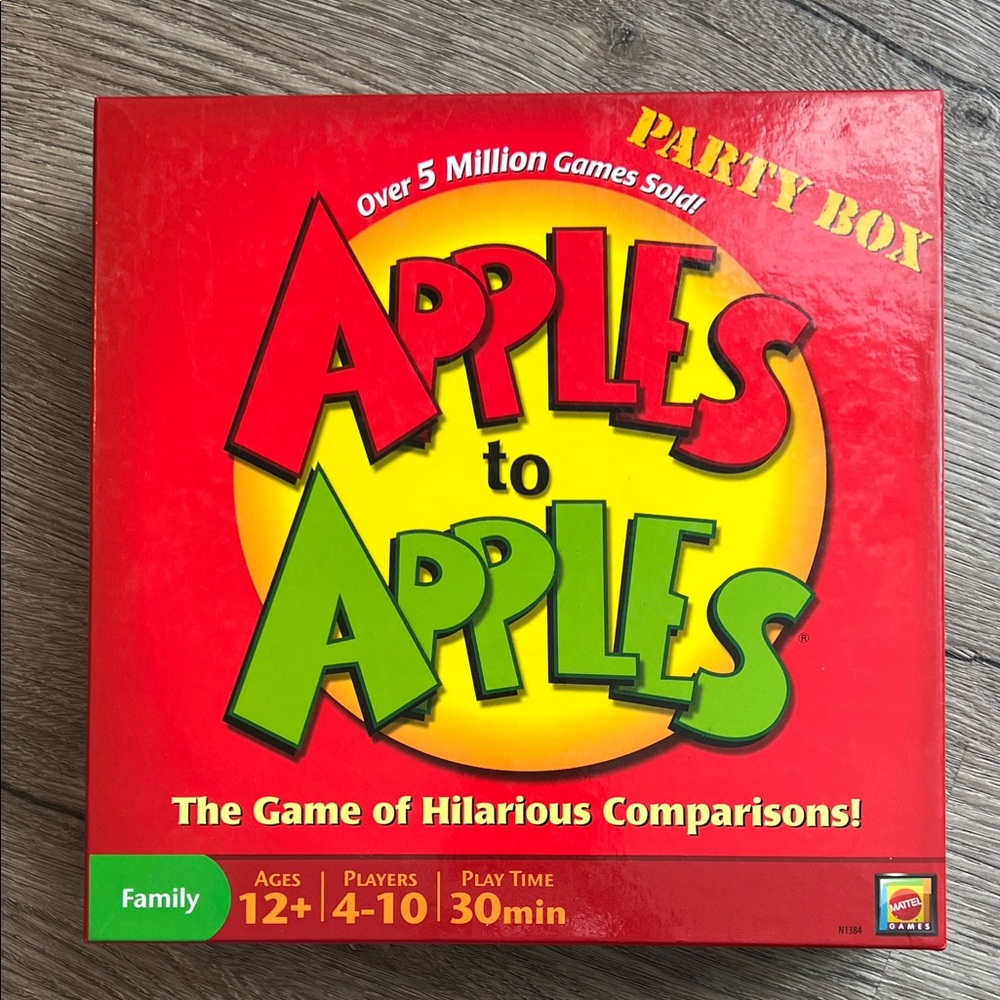 VINTAGE Apples to Apples PARTY BOX Board Game Mattel Games 2007